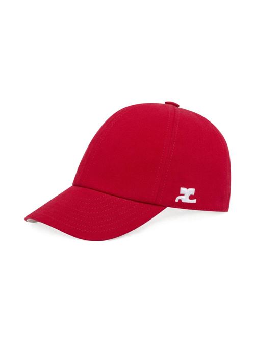 Bright red cap COURREGES | 125ACT039CO00244015