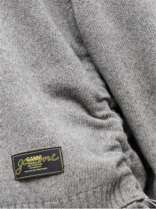 Grey Future Mixed Wool Oversized Jumper GANNI | K2488921