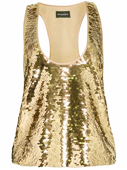 Mandy sequin top RETROFETE | HL2510702GLD