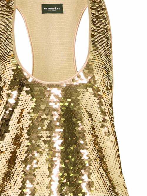 Mandy sequin top RETROFETE | HL2510702GLD