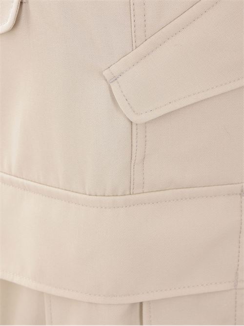 Cotton twill shorts SACAI | 25-03610M651