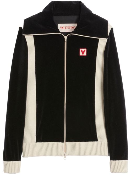 Chez Valentino patch sweatshirt VALENTINO GARAVANI | 6V3MF28VARA0NO