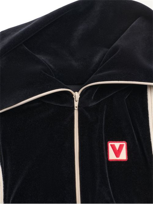 Chez Valentino patch sweatshirt VALENTINO GARAVANI | 6V3MF28VARA0NO