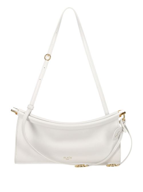 East West S white calf leather bag Alaïa | AA1S01426CA332010