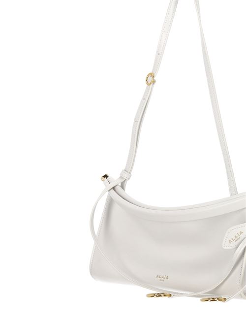 East West S white calf leather bag Alaïa | AA1S01426CA332010