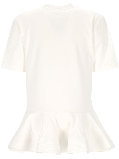 White Peplum T-Shirt Alaïa | AA9I0003J010A000