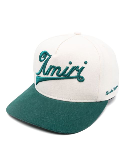 Two tone canvas hat AMIRI | AMHACP1037Evergreen