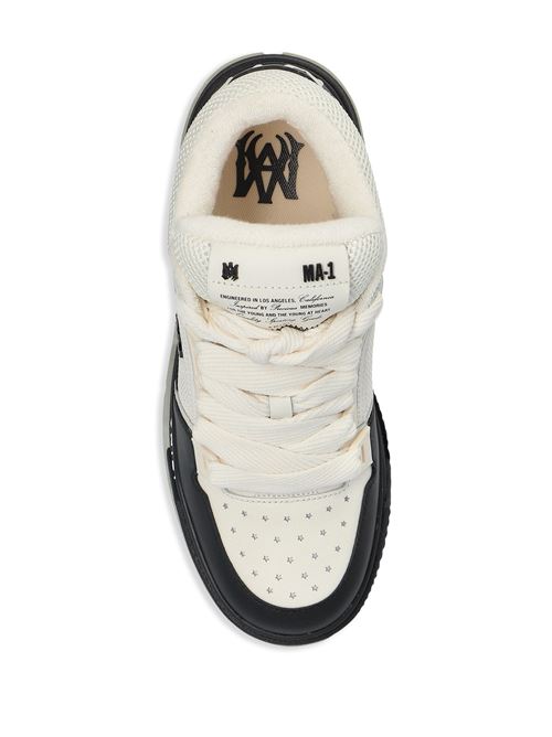 Sneakers bianca e nera con logo AMIRI | AWFOSR1070BLACK