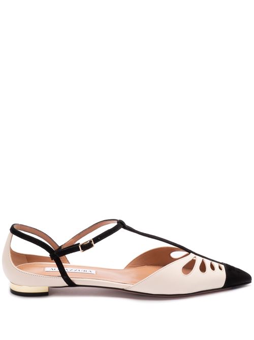 White black ballerina AQUAZZURA | CILFLAA0NSELTK