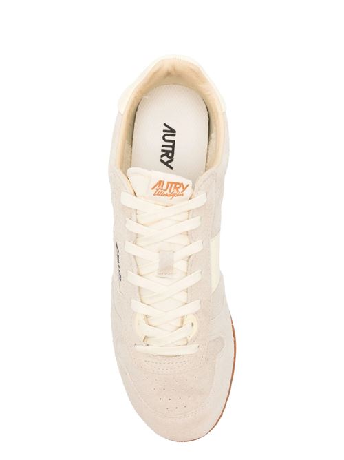 Ecru front lace-up sneakers AUTRY | WSLMUB01WIFE/RUT