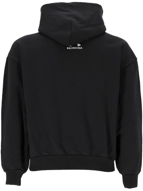 Black cotton Balenciaga X Under ArmourÂ® sweatshirt BALENCIAGA | 803264TRVB89034