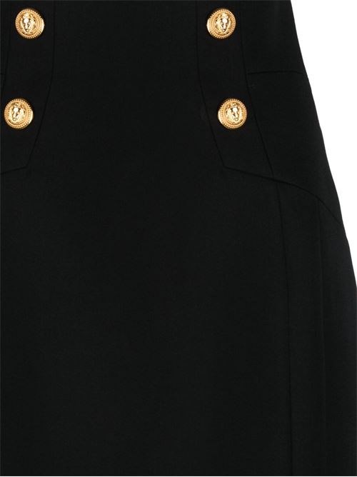 Black virgin wool skirt BALMAIN | BF1LB810WC090PA