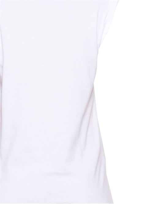 Optical white cotton logo top BALMAIN | CF1ED001BB02GAB