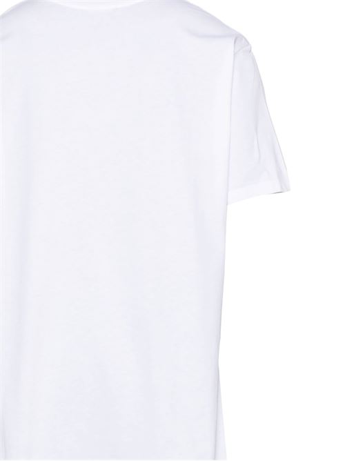 White crew logo t-shirt BALMAIN | EH1EG010BB73GAB