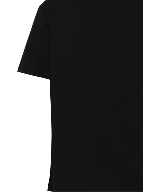 Black crew neck logo t-shirt BALMAIN | EH1EG010BC86EAP