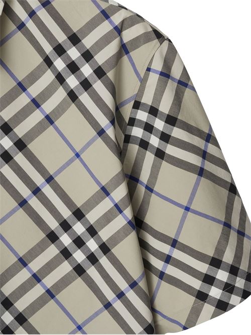 Light grey/white/blue check shirt BURBERRY | 8087639X