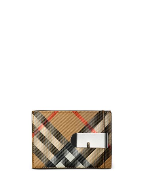 Checked card holder BURBERRY | 8091910X