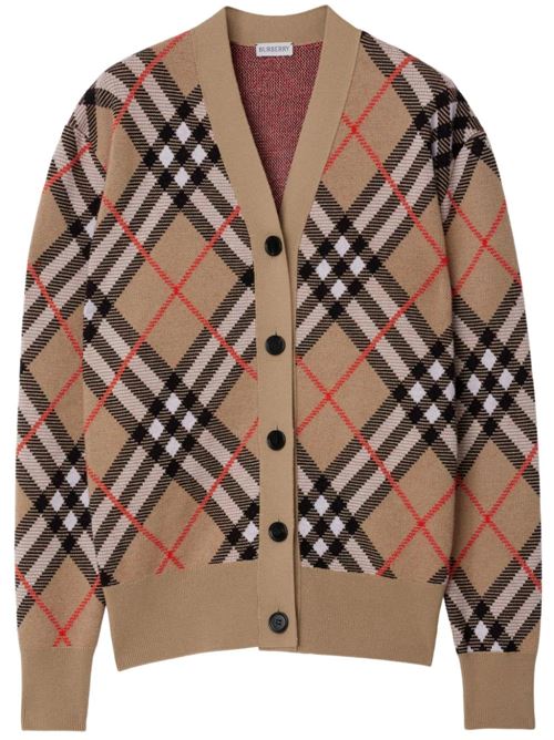 Maglione a quadri Sand IP per donna BURBERRY | 8093491X