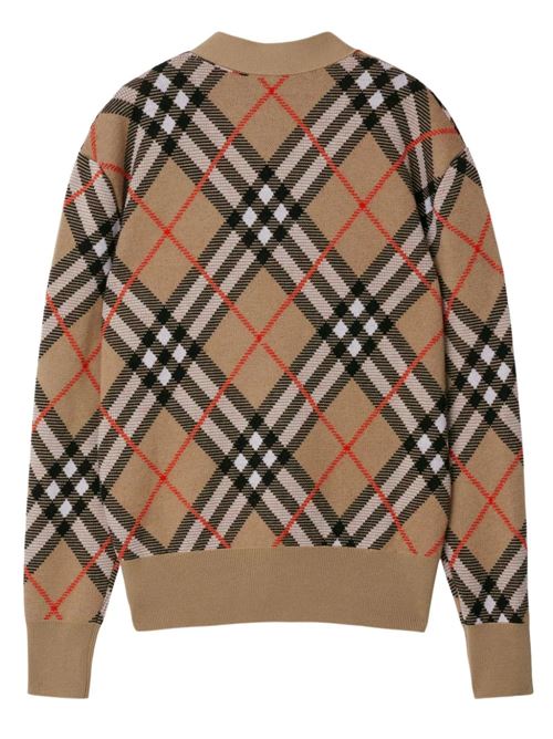 Maglione a quadri Sand IP per donna BURBERRY | 8093491X