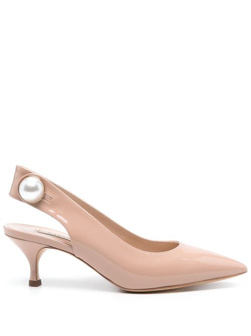 Blush beige elasticated slingback CASADEI | 1G636J0501TIFFA3203