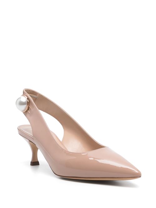 Decolleté slingback elasticizzato beige cipria CASADEI | 1G636J0501TIFFA3203