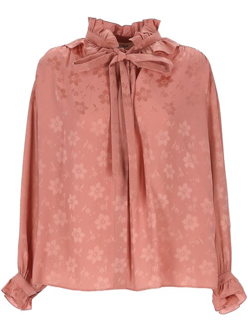 Flowing blouse in silk jacquard CHLOE | 25SHT103006L7