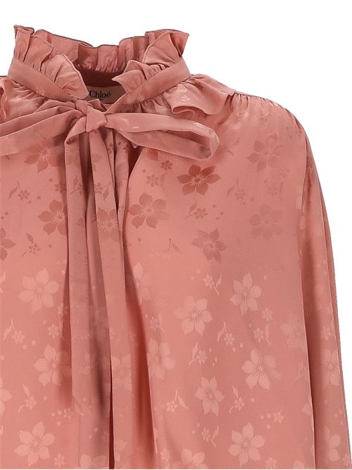 Flowing blouse in silk jacquard CHLOE | 25SHT103006L7