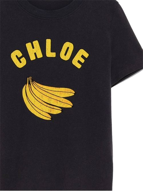 T-shirt baby fit con logo in jersey di cotone CHLOE | 25SJH08187405