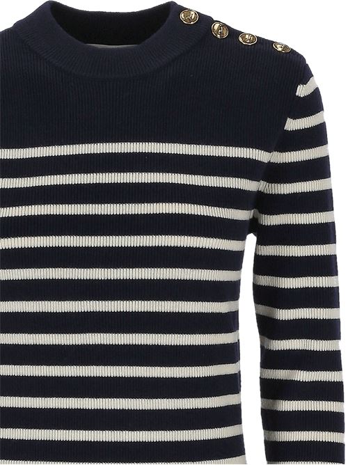 Felpa alla marinara in maglia di lana e cashmere CHLOE | 25SMP1861099G