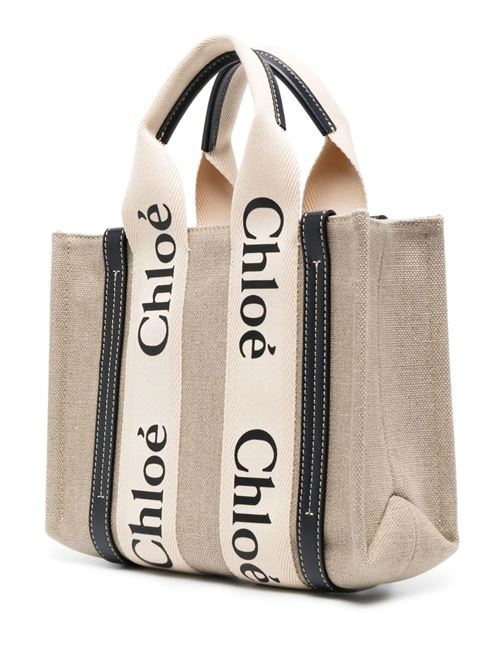 Small Woody linen tote bag CHLOE | C22AS397I2691J