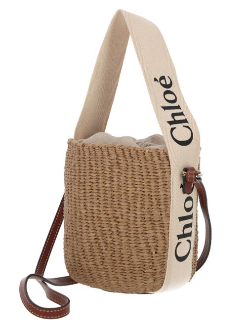 Borsa cesto Woody piccola in fibre naturali CHLOE | C22SS381G55101