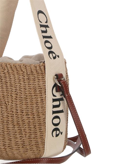 Small Woody basket bag in natural fibres CHLOE | C22SS381G55101