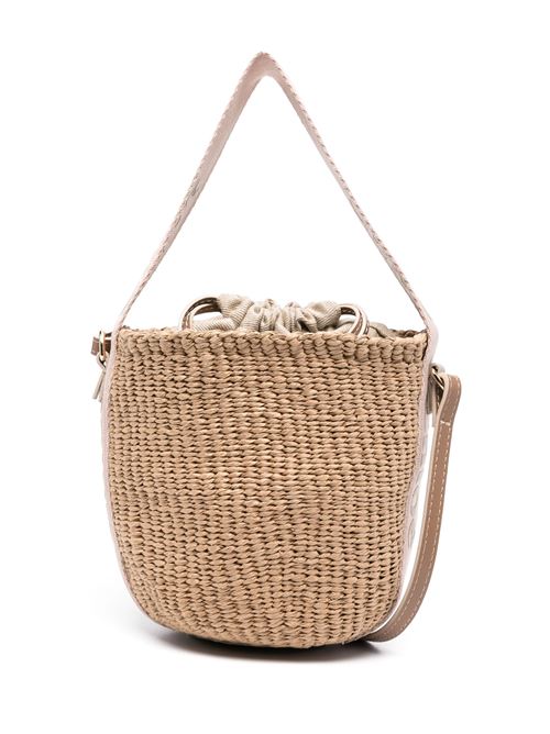 Woody small tote bag in natural fibres CHLOE | C23AS381L1826Y