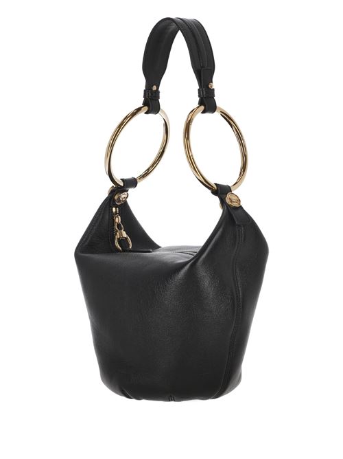 Borsa Bracelet piccola in pelle di bufalo granata CHLOE | C25SS618O37001