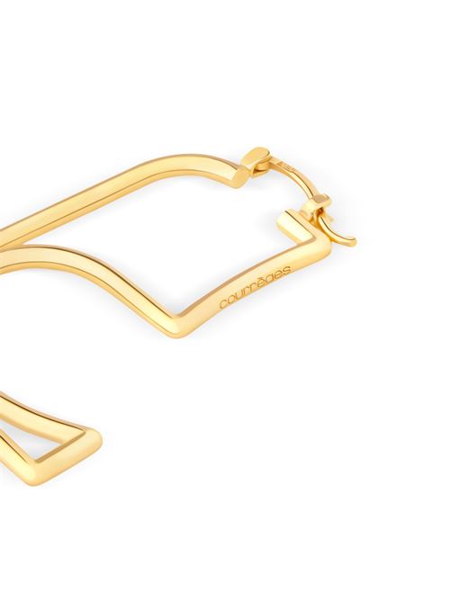 Gold-tone hinge-pin earrings COURREGES | 125BBO070LA0001M309