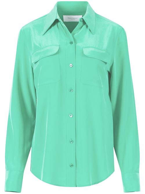 Camicia verde in seta EQUIPMENT | Q23E231EMERALD