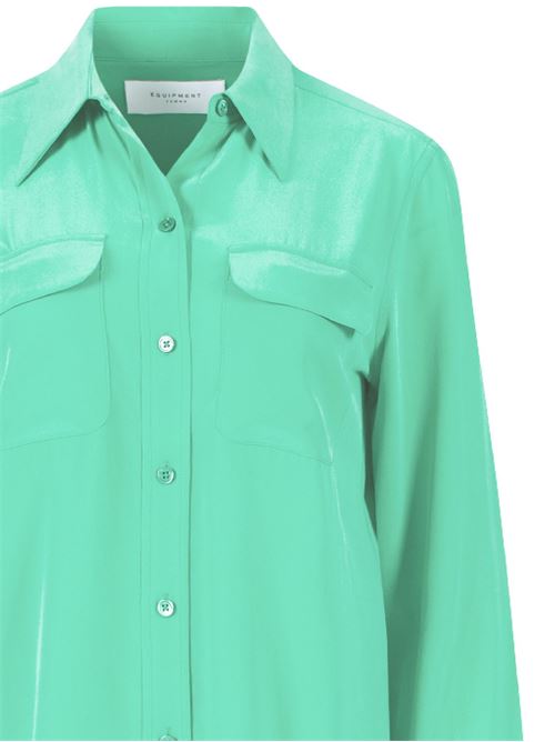 Camicia verde in seta EQUIPMENT | Q23E231EMERALD