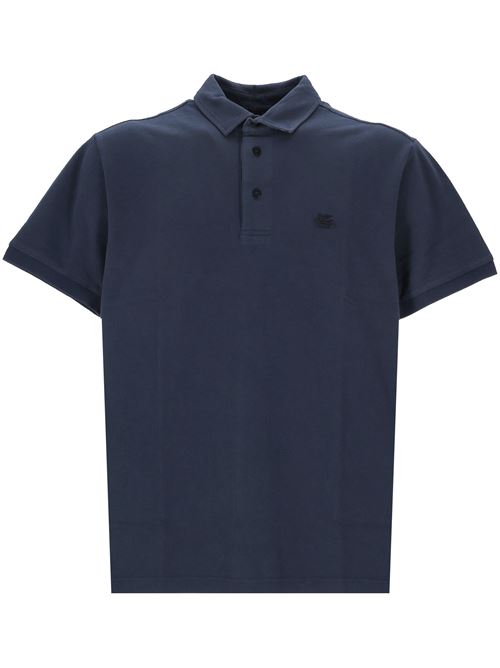 Navy blue polo ETRO | MRMD0006AJ264B3681