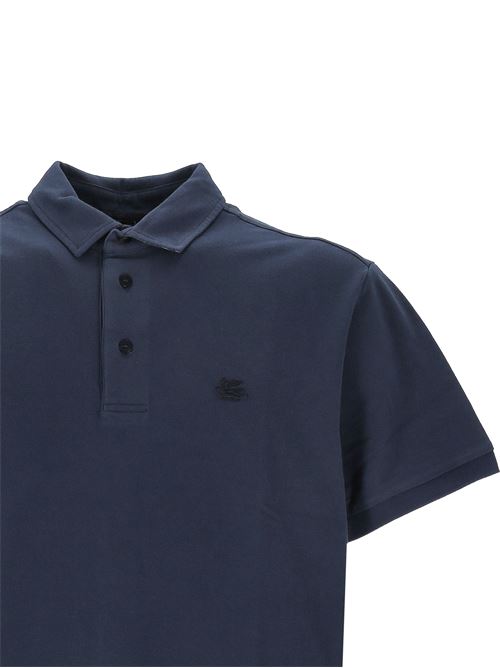 Navy blue polo ETRO | MRMD0006AJ264B3681