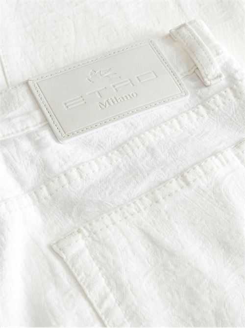 White stretch-cotton denim ETRO | MRNB000599TTE21S9097