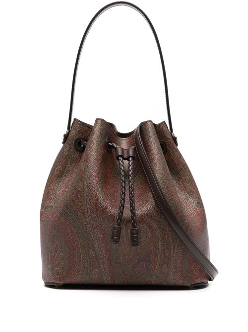 Chocolate brown bucket bag ETRO | WP1E0008AA001M0019