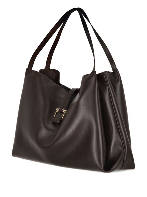 Tote bag coffee brown FERRAGAMO | 219805779070