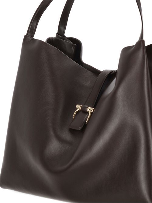 Tote bag coffee brown FERRAGAMO | 219805779070