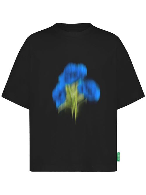 Blurred Flower T-Shirt Black FLANEUR | F15018BLACK