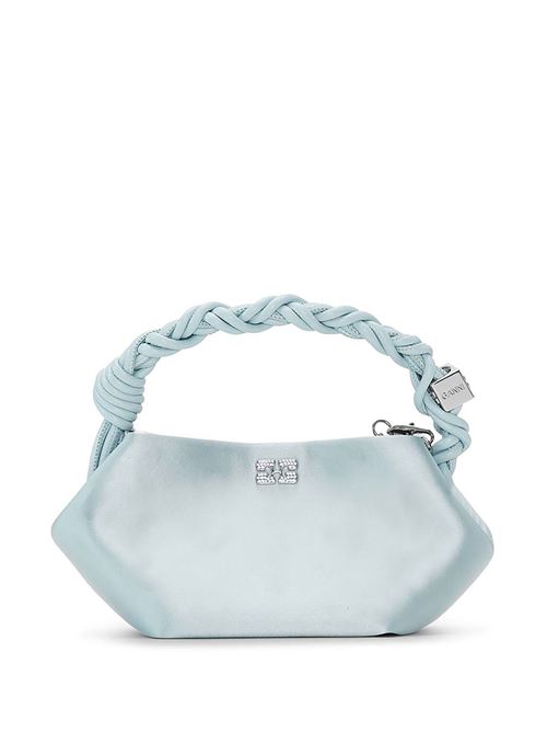 Icy Blue Satin Mini Bou Bag GANNI | A6339297