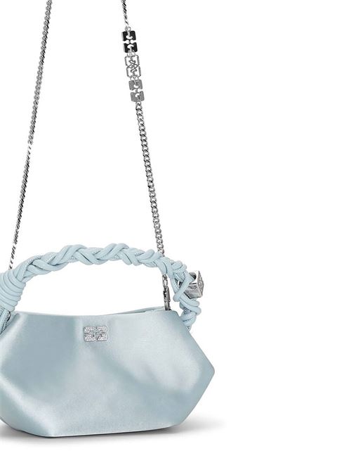 Icy Blue Satin Mini Bou Bag GANNI | A6339297