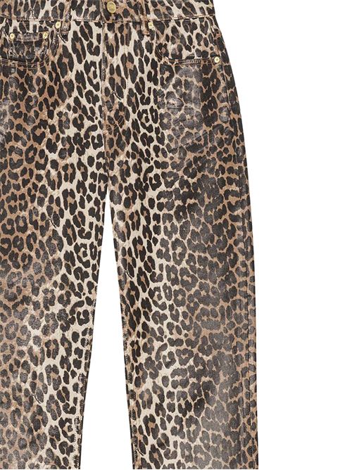 Leopard Foil Print Jeans GANNI | J1608943