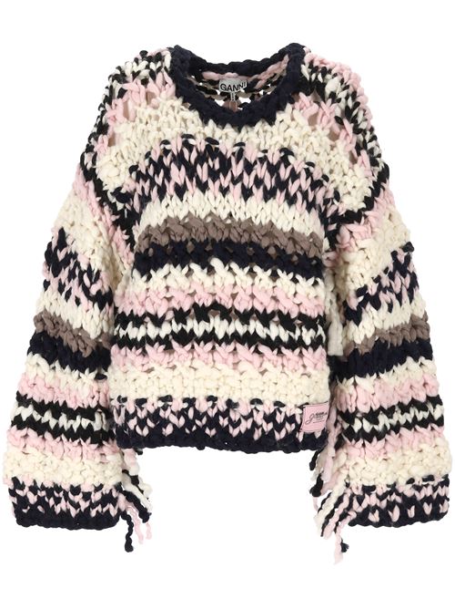 Multicolour Hand-Knit Jumper GANNI | K2352999