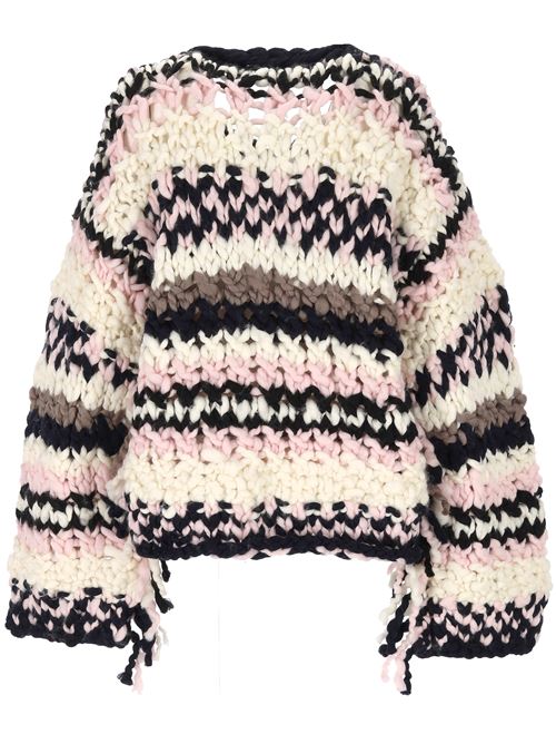 Multicolour Hand-Knit Jumper GANNI | K2352999