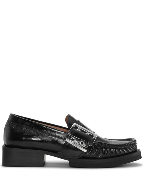 Black Feminine Buckle Loafers GANNI | S2534099